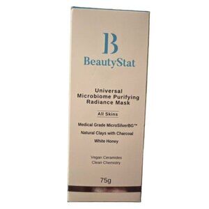 BeautyStat Universal Microbiome Purifying Radiance Mask Microsilver Clay 75g